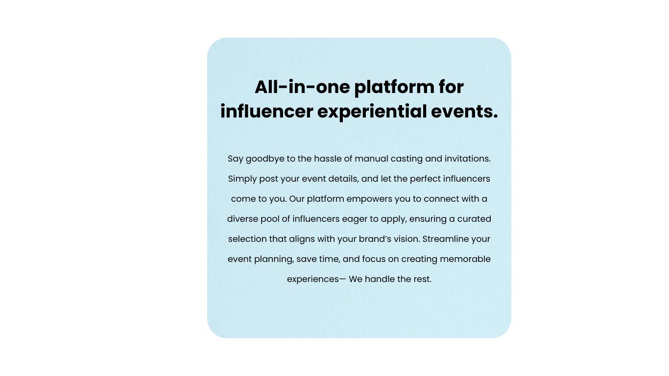 Influencers and Creators Mobile